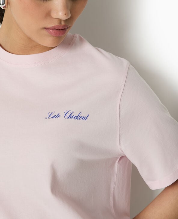 Pimkie T-shirt Oversize Avec Print Devant Et Dos - Rose Clair