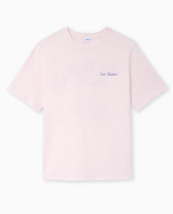 Pimkie T-shirt Oversize Avec Print Devant Et Dos - Rose Clair