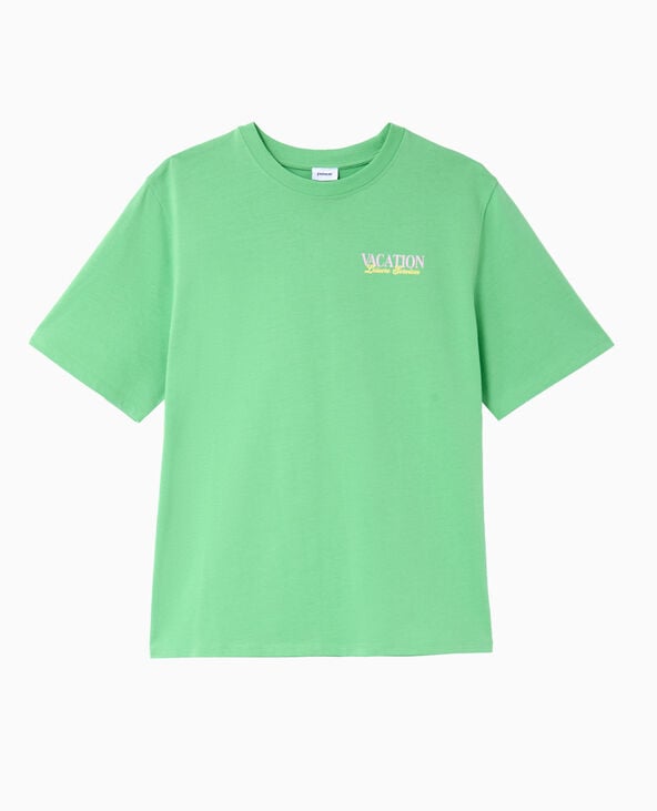 Pimkie T-shirt Oversize Avec Print Devant Et Dos - Vert Clair