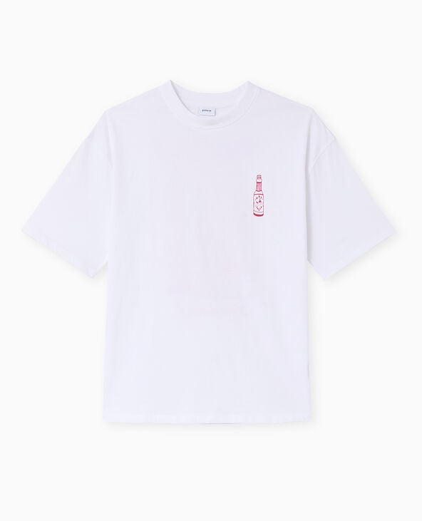 Pimkie T-shirt Oversize Avec Print Poitrine Et Dos - Blanc