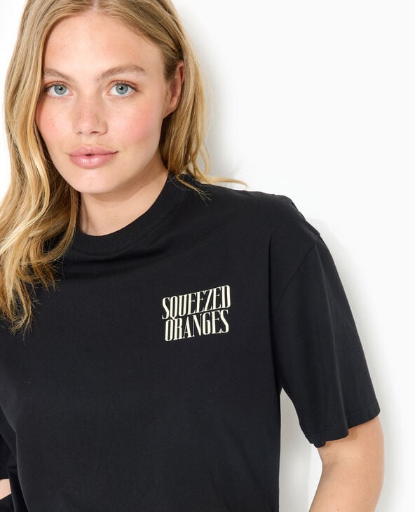 Pimkie T-shirt Oversize Avec Print Poitrine Et Dos - Noir