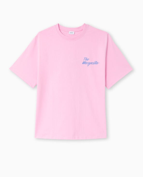 Pimkie T-shirt Oversize Avec Print Poitrine Et Dos - Rose