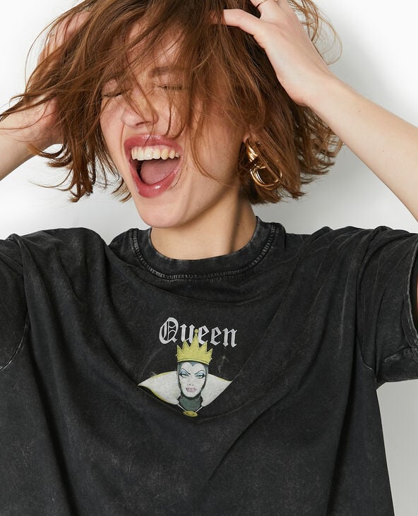 Pimkie T-shirt Oversize QUEEN De Blanche Neige - Gris
