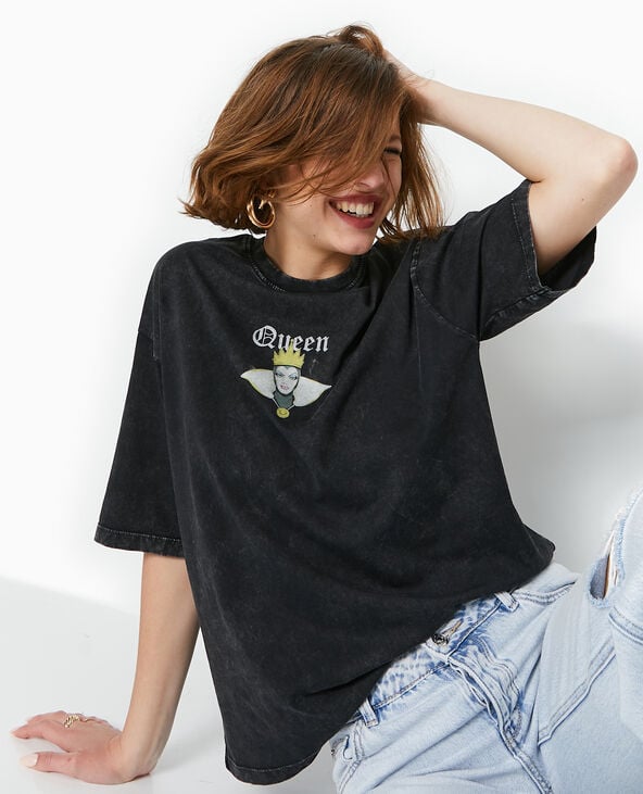 pimkie T-shirt oversize QUEEN de Blanche Neige - Gris