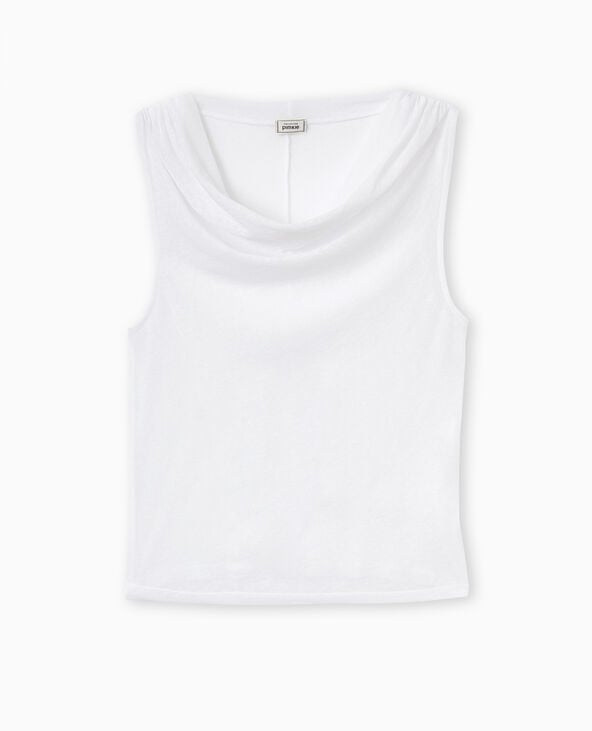 Pimkie Top En Maille Légère Avec Encolure Bénitier - Blanc