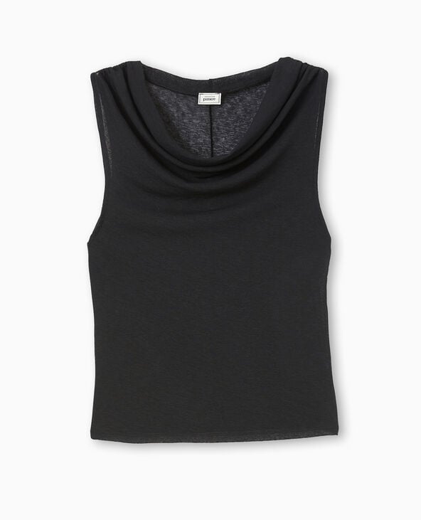 Pimkie Top En Maille Légère Avec Encolure Bénitier - Noir