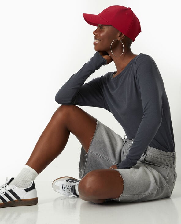 pimkie Top manches longues encolure bateau - Gris foncé