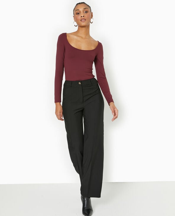 pimkie Top manches longues encolure danseuse - Bordeaux