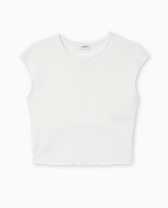 Pimkie Top Sans Manches Avec Dos Ouvert Et Strass - Blanc