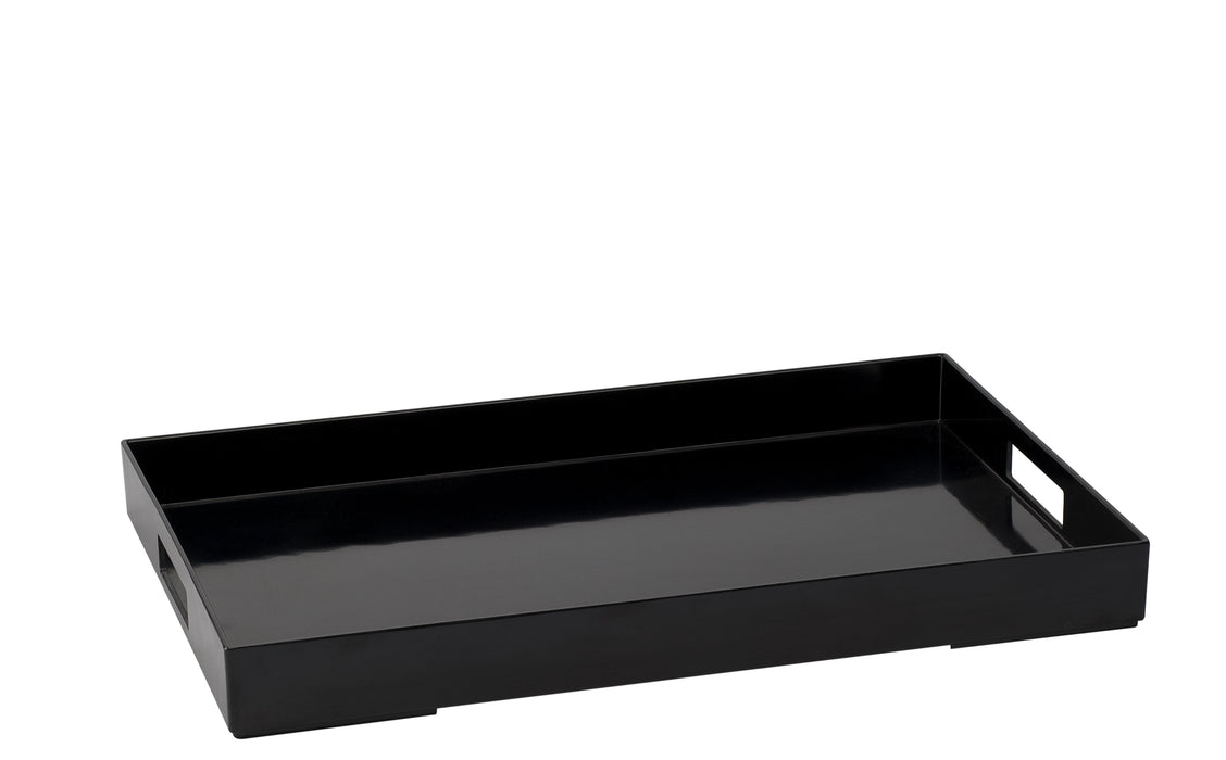 Platex Plateaux Vestah Angles 60x40 Cm (lot De 4) Lumière / Noir