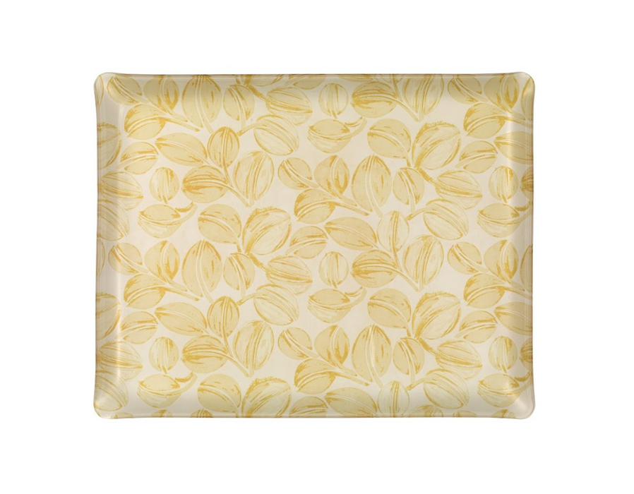 platex Plateau Acrylique Feuilles Naturel