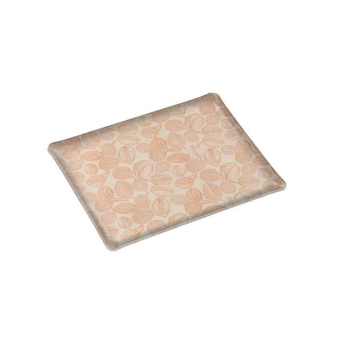 Platex Plateau Acrylique Feuilles Rose