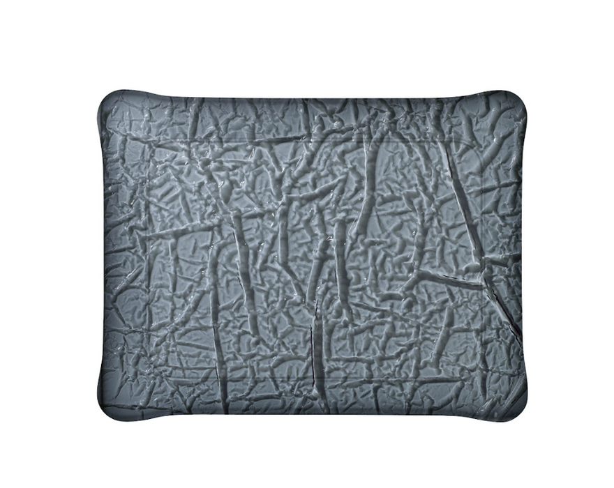 platex Plateau Acrylique Givré Perle Noire