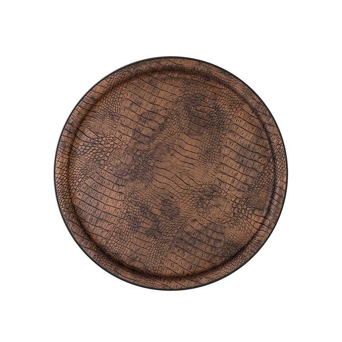 platex Plateau Limo Croco Brun
