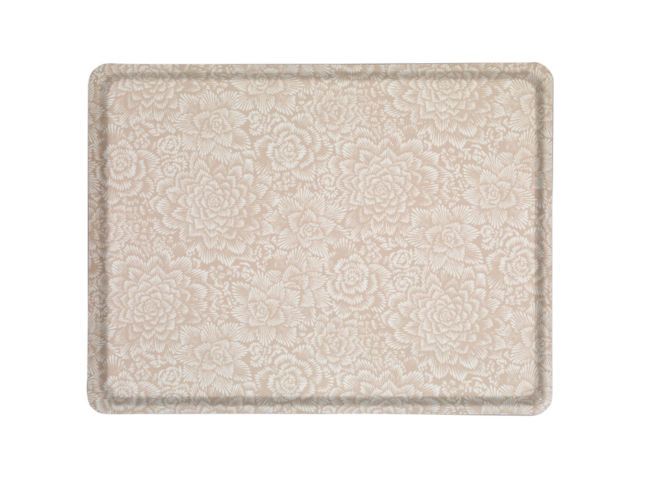 Platex Plateau Stratifié Fleurs Naturel