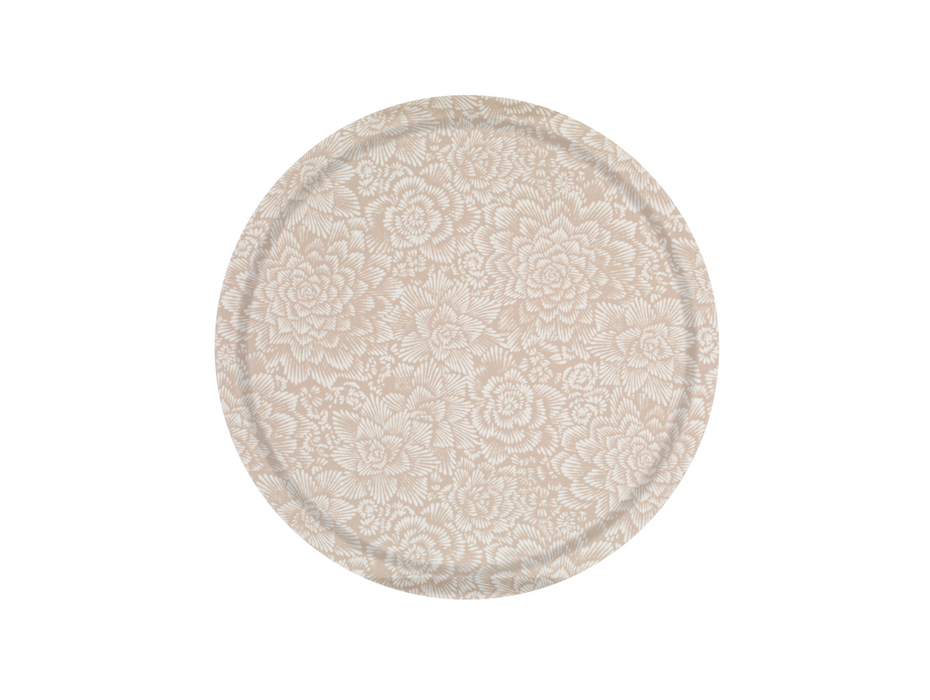 Platex Plateau Stratifié Fleurs Naturel