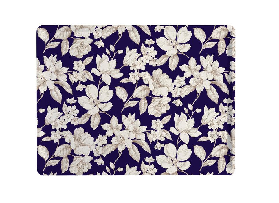 Platex Plateau Stratifié Magnolia Bleu Marine