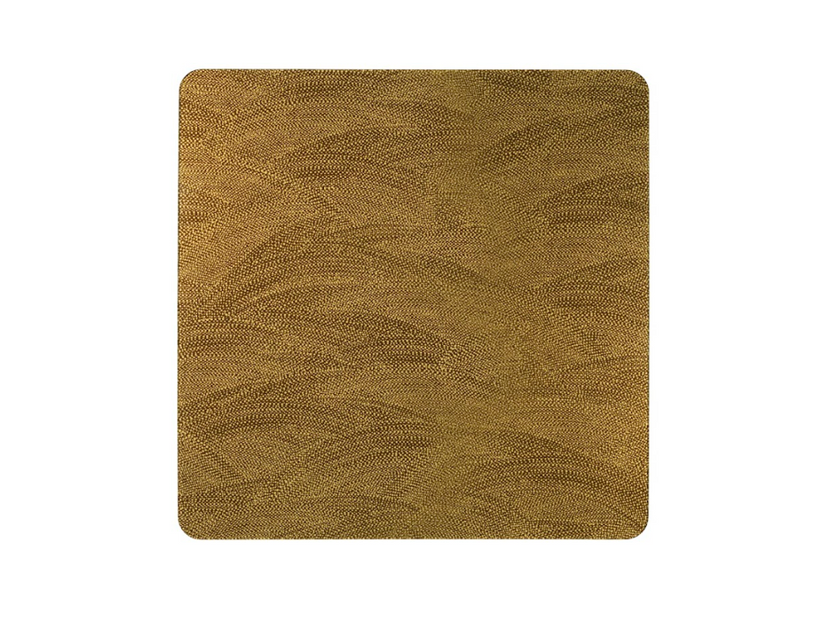 platex Sous-Verres Acryliques Brush - Lot de 4 Or