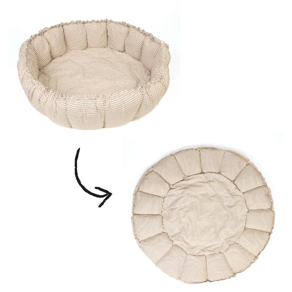 play & go Tapis d'éveil Coton Bio - Bloom Stripes Blue