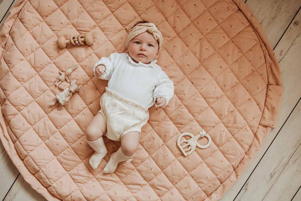 Play & Go Tapis D'éveil Coton Bio - Fleuri