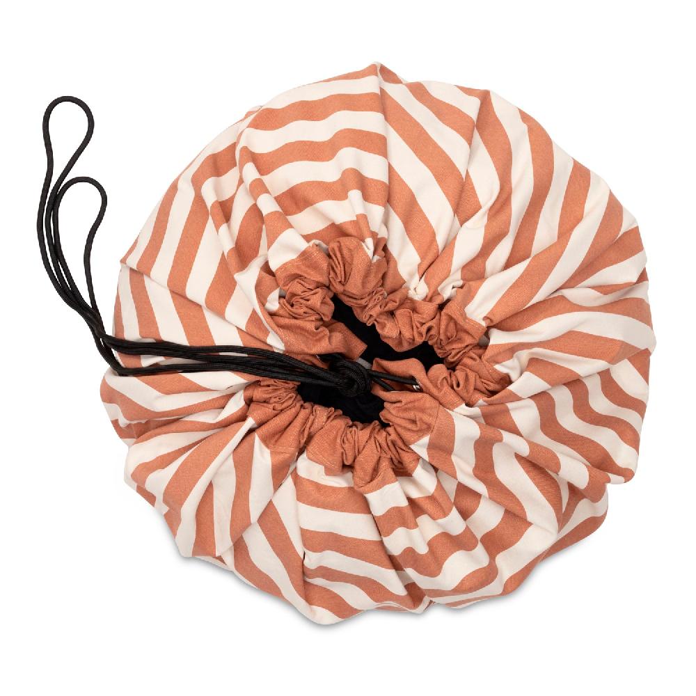 Play & Go Stripes Brown Sac De Rangement - Tapis De Jeux