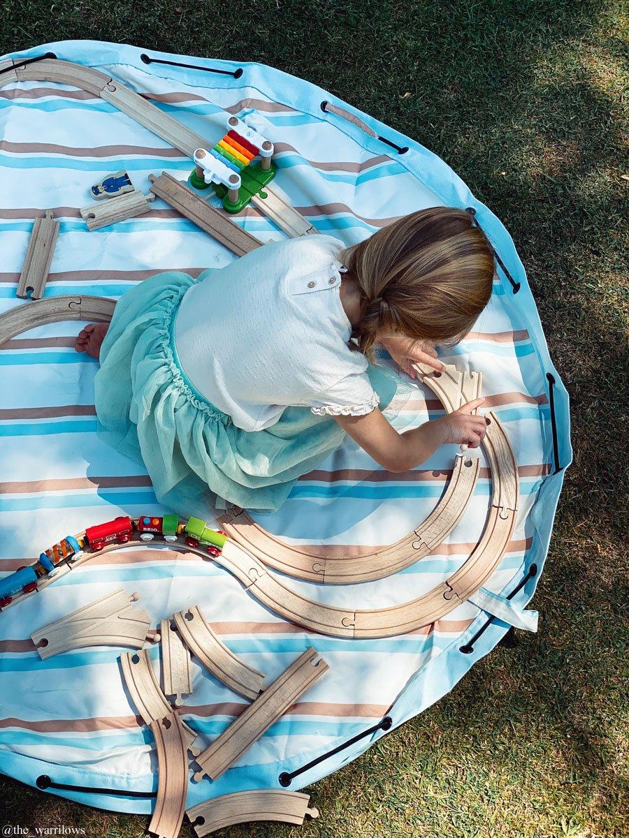 Play & Go Stripes Sac De Rangement Extérieur - Tapis De Jeux