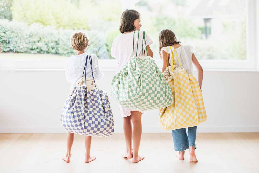 Play & Go Vichy Yellow Sac De Rangement - Tapis De Jeux