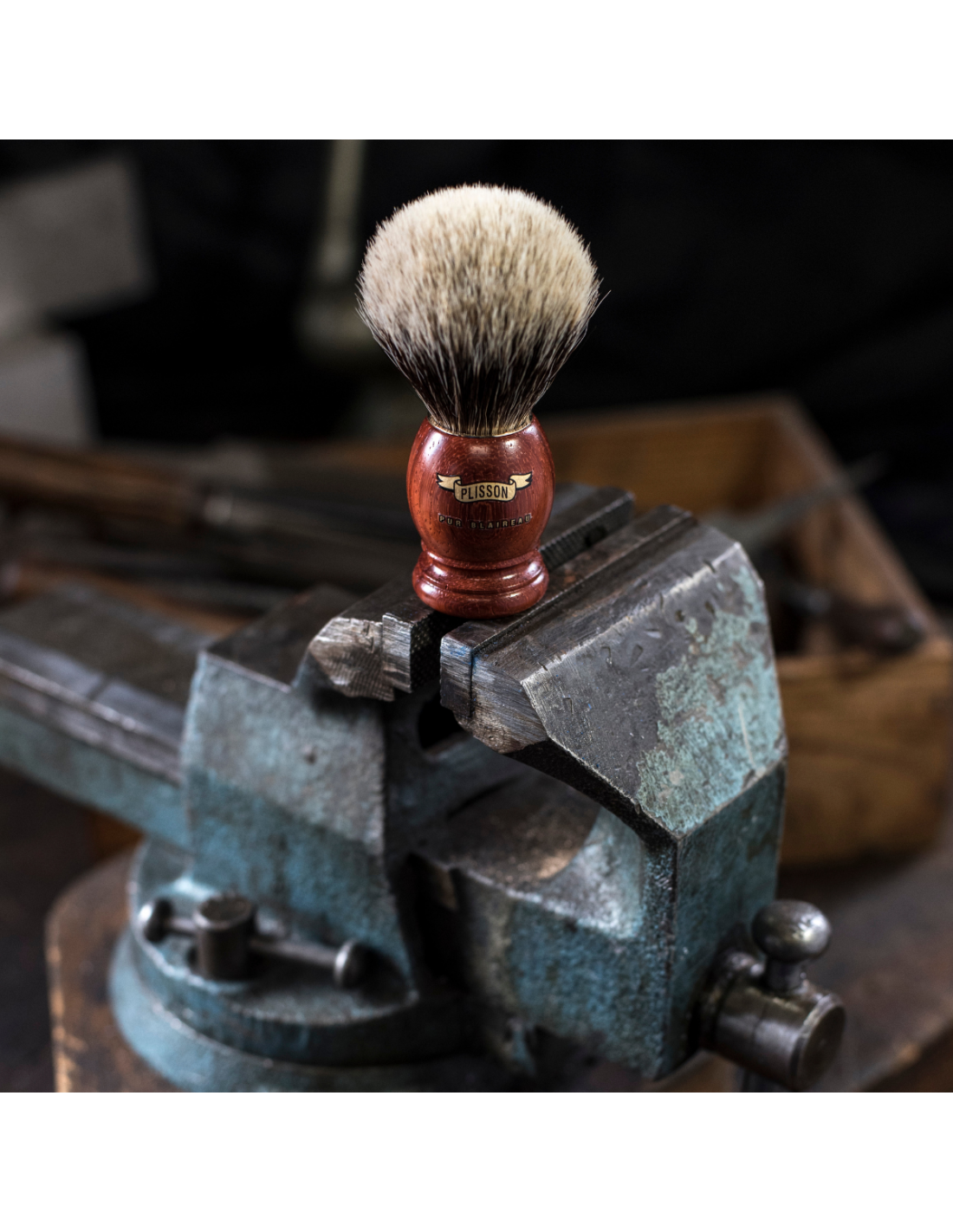 Plisson Blaireau Original Padouk Blanc Haute Montagne