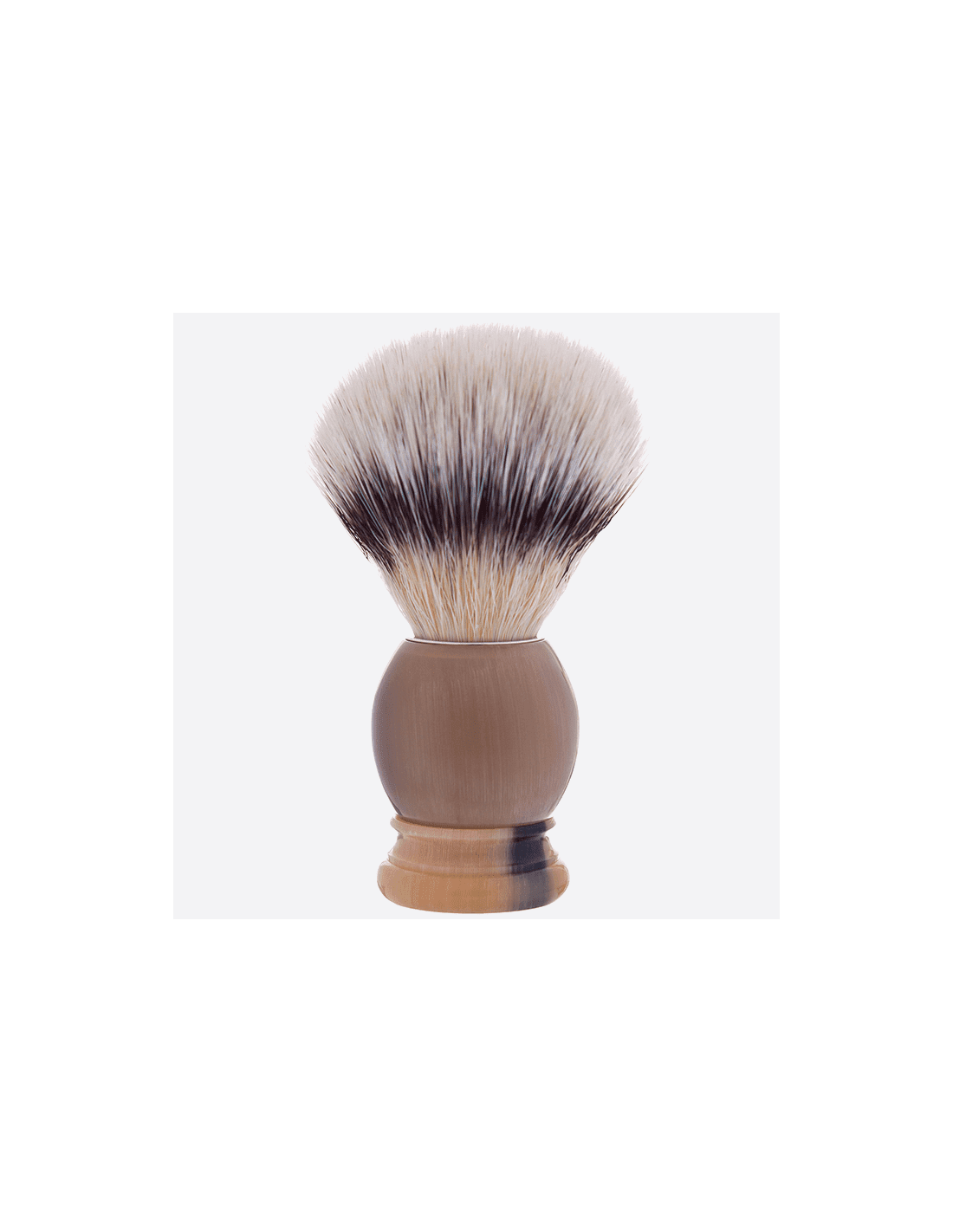 Plisson Blaireau Corne Fibre "Blanc Haute Montagne"