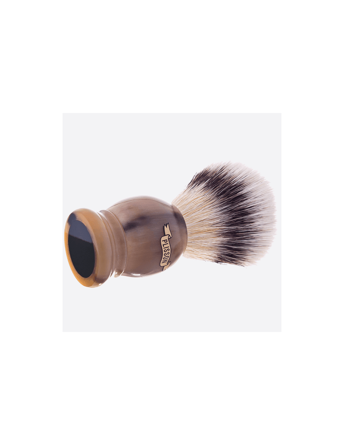 Plisson Blaireau Corne Fibre "Blanc Haute Montagne"