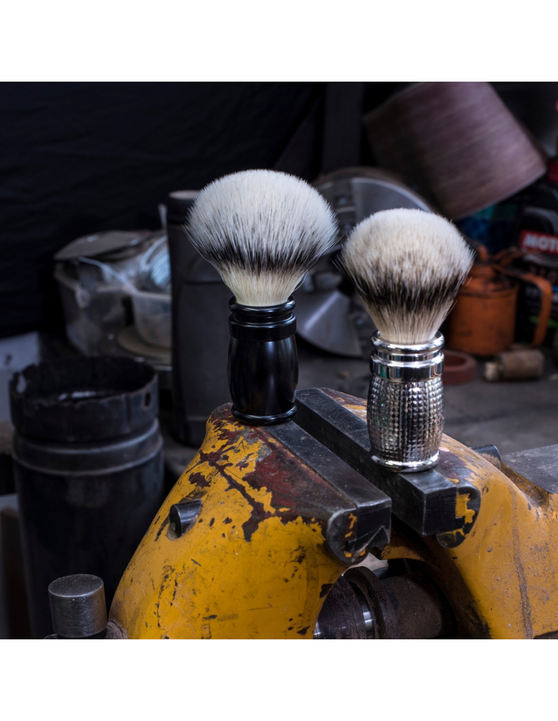 Plisson Blaireau Diamant Finition Palladium