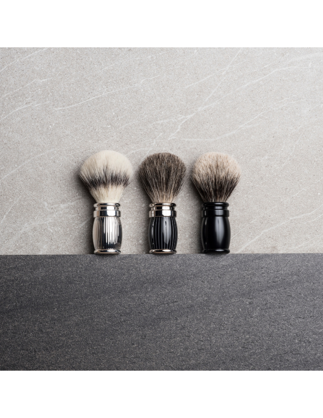 Plisson Blaireau Joris Finition Noir Infini