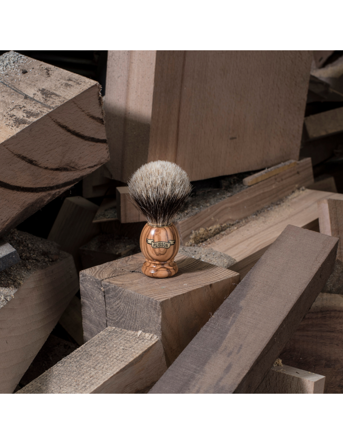 Plisson Blaireau Olivier Gris Européen