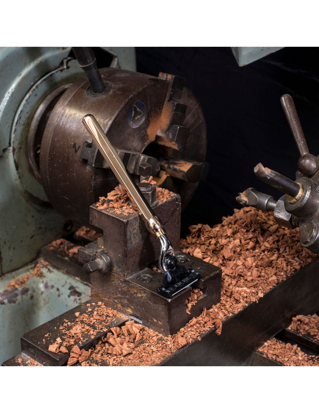 Plisson Rasoir Mach3 Octogonal Finition Or Rose