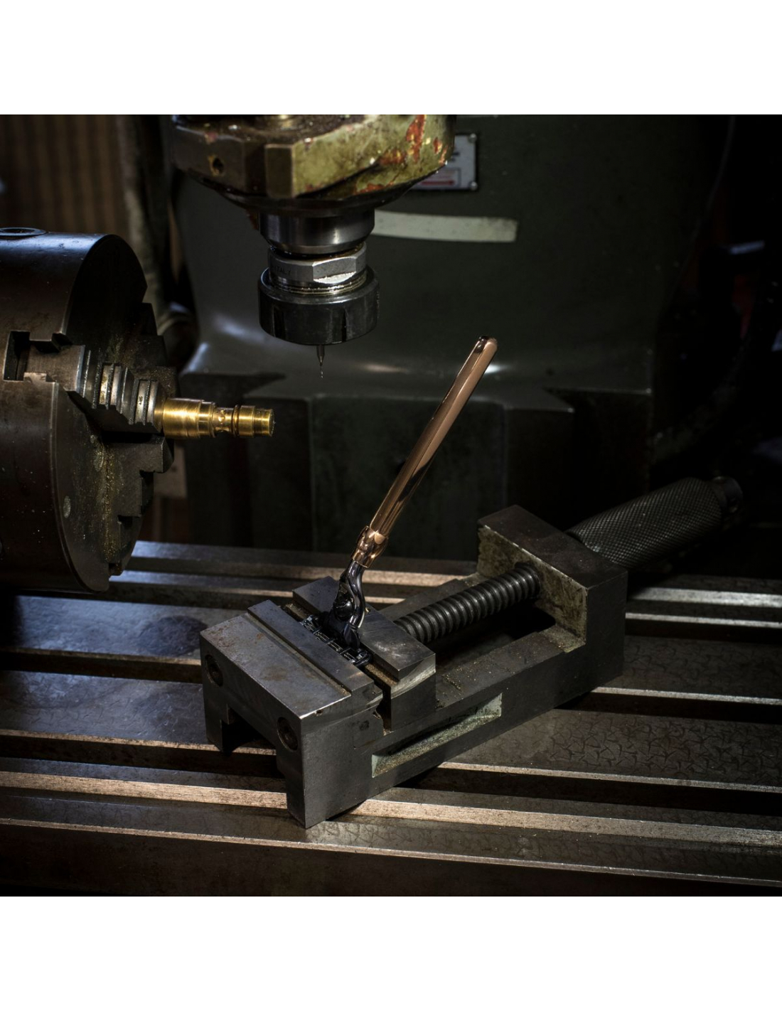 Plisson Rasoir Mach3 Octogonal Finition Or Rose