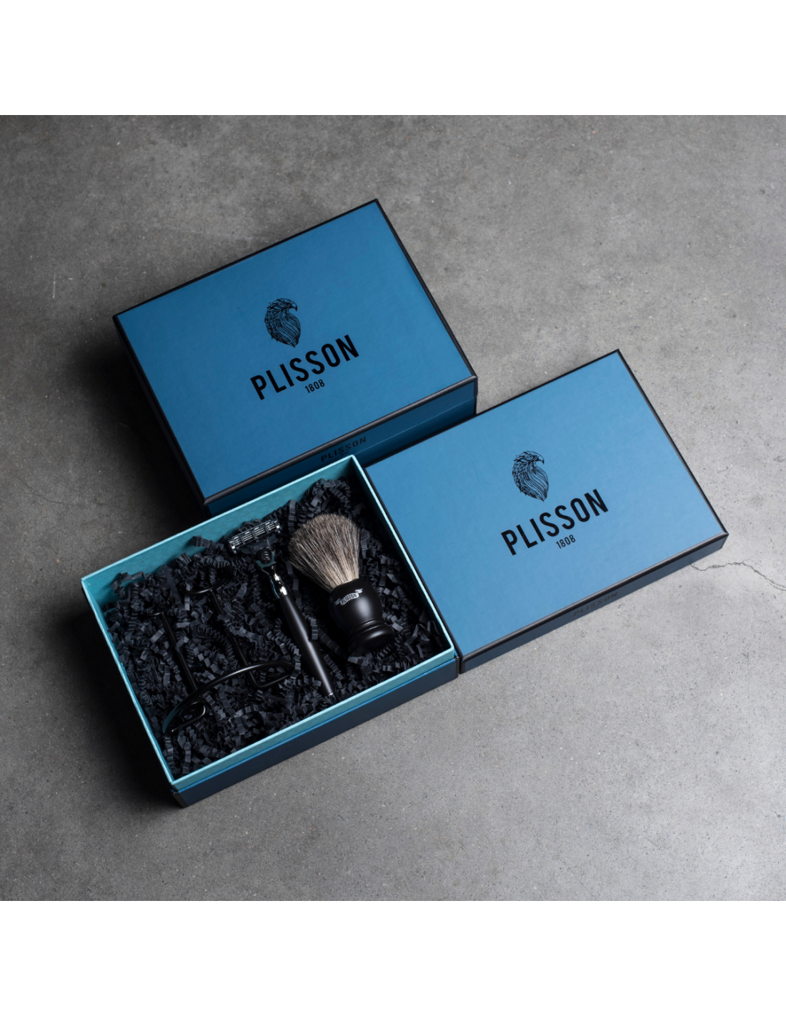 Plisson Set Fusion Hêtre Noir Et Chrome