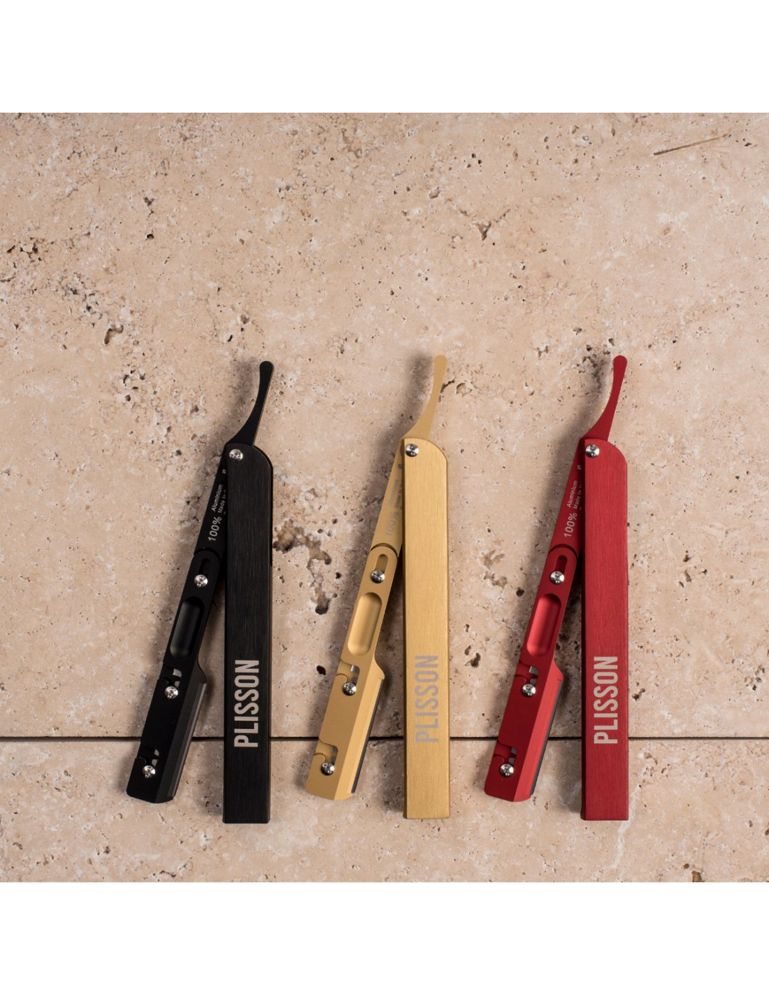 Plisson Shavette Rouge Aluminium