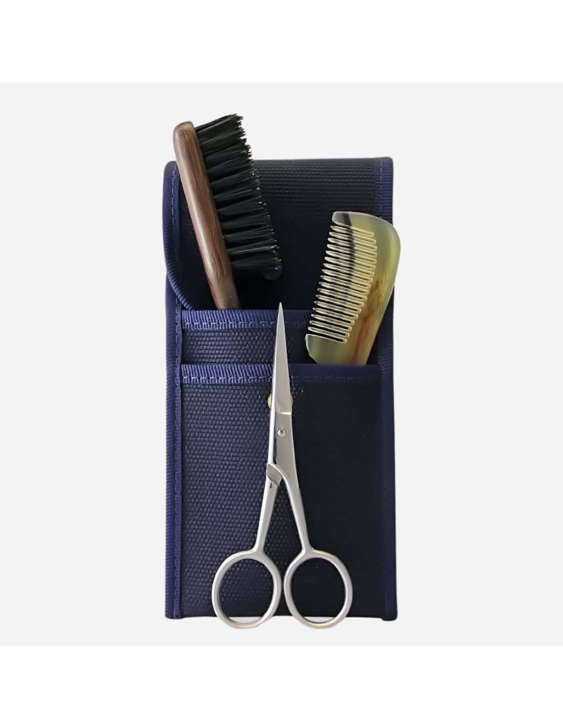 Plisson Trousse Barbe Et Moustache : Peigne Brosse Et Ciseaux
