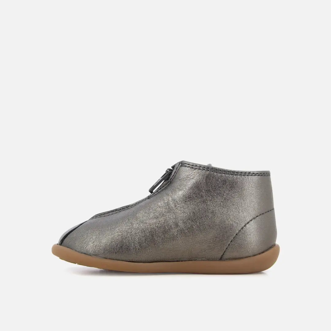 Pom Dapi HOME ZIP SL Cuir Métallisé Gris