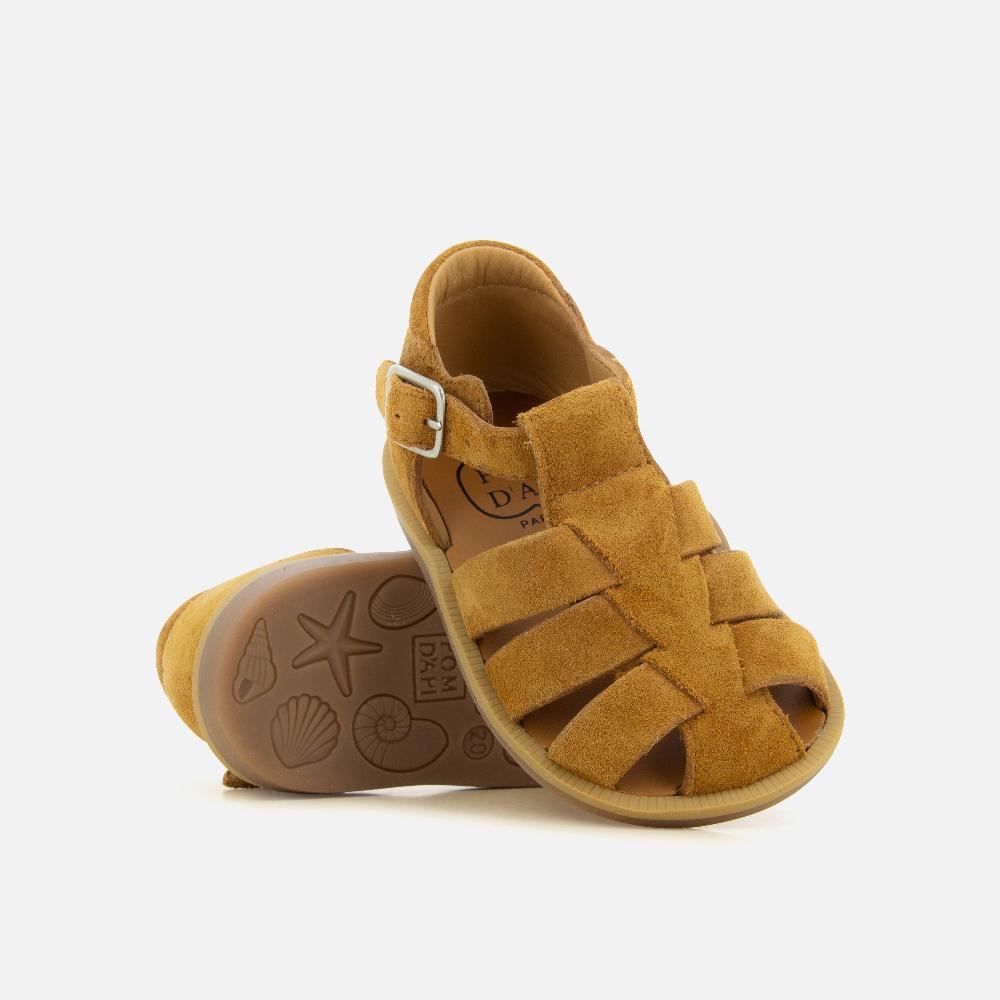 Pom Dapi POPPY DADDY CUIR VELOURS MARRON