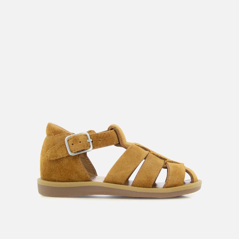 Pom Dapi POPPY DADDY CUIR VELOURS MARRON