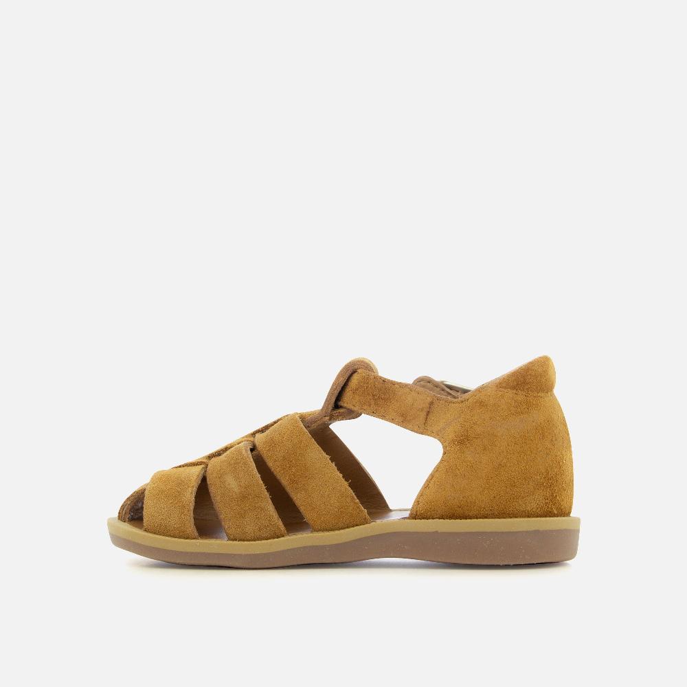 Pom Dapi POPPY DADDY CUIR VELOURS MARRON