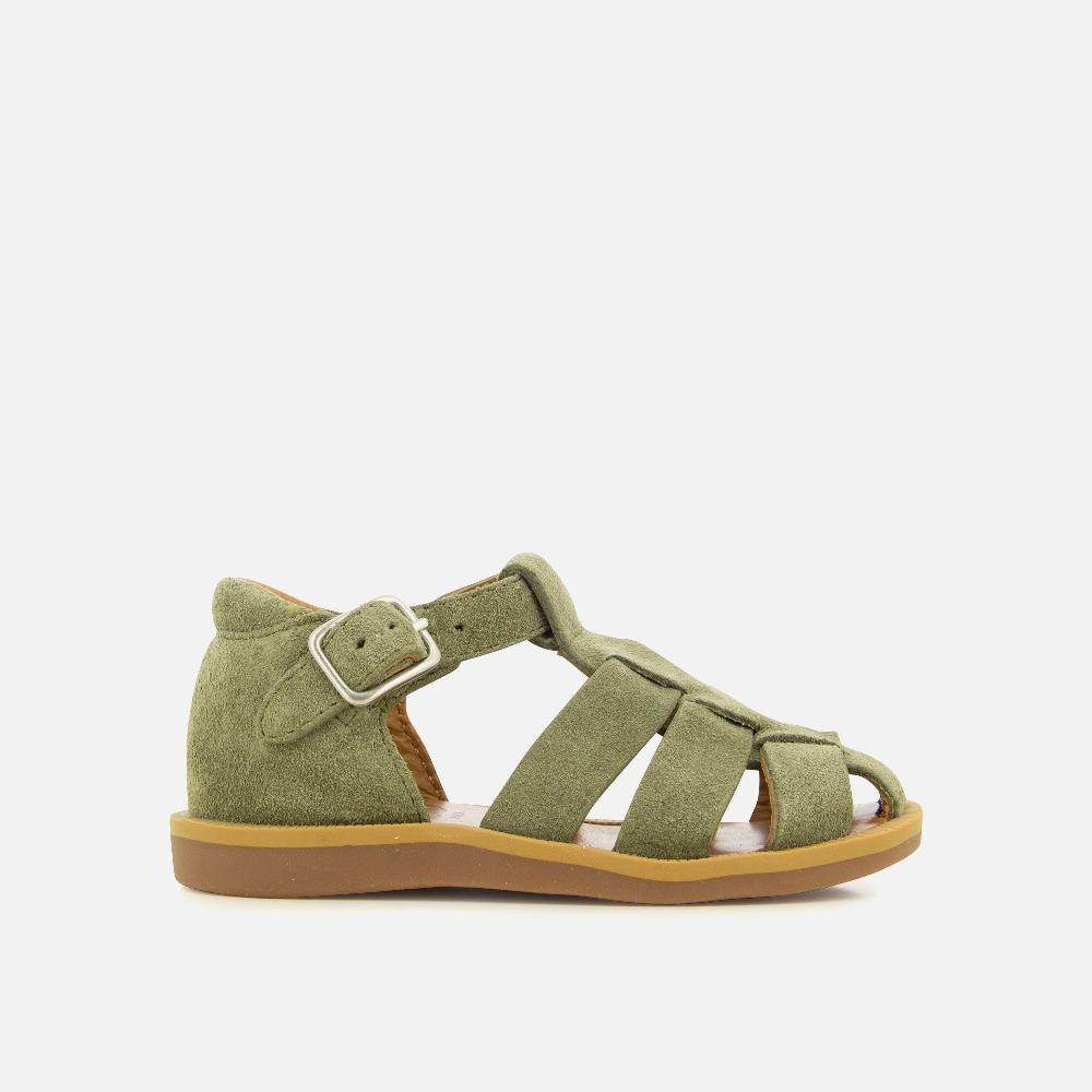 Pom Dapi POPPY DADDY CUIR VELOURS VERT