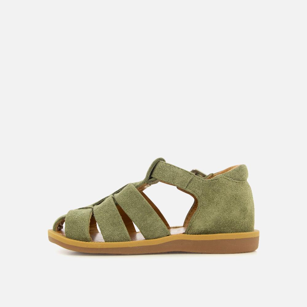 Pom Dapi POPPY DADDY CUIR VELOURS VERT