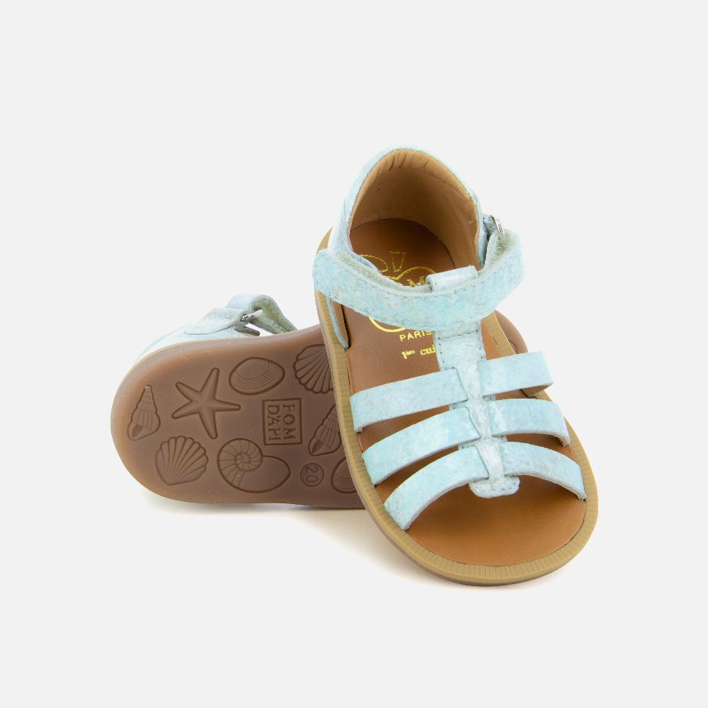 Pom Dapi POPPY STRAP CUIR LISSE VERT