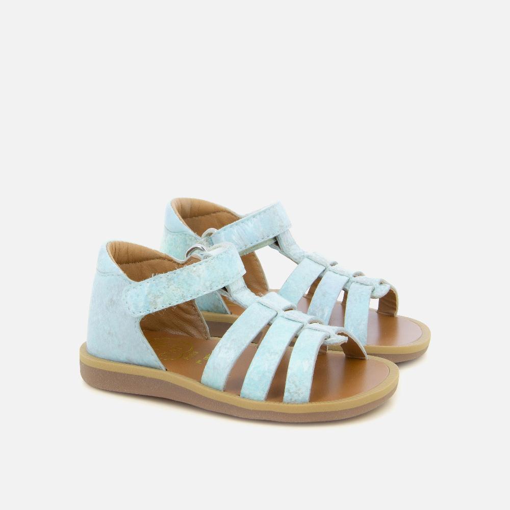 pom dapi POPPY STRAP CUIR LISSE VERT