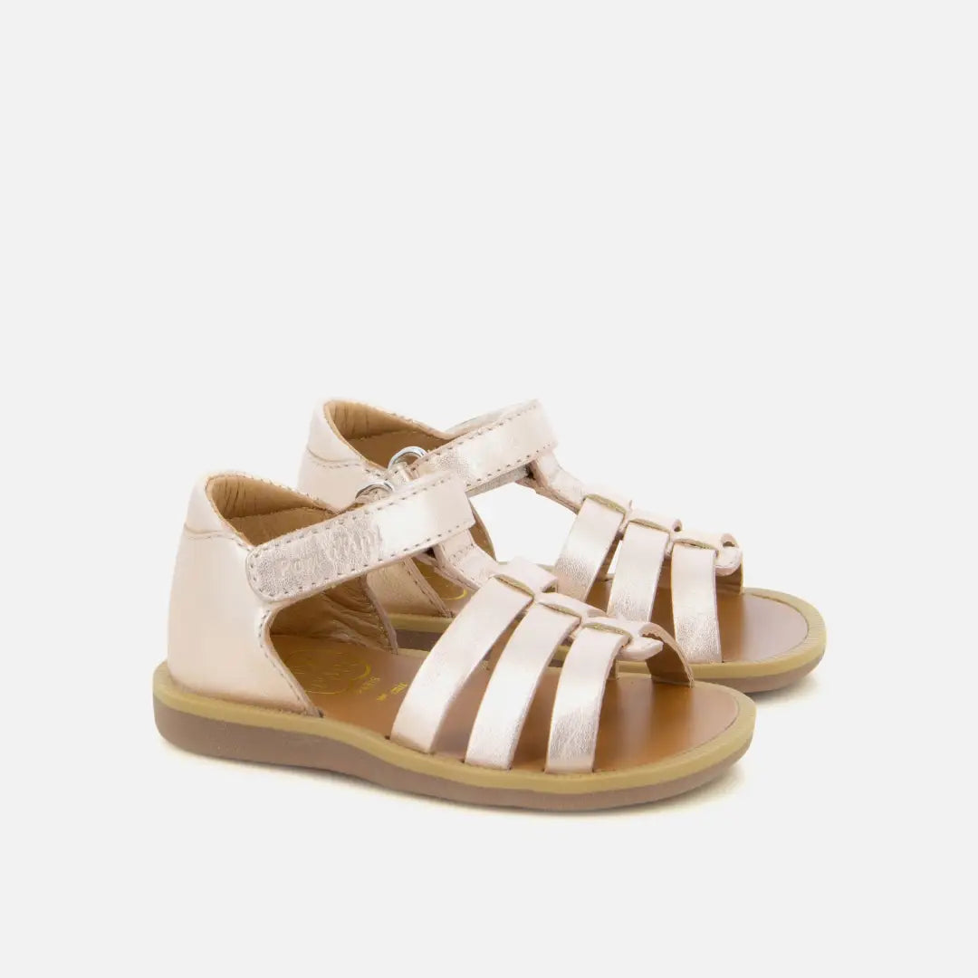 pom dapi POPPY STRAP CUIR METALLISE MÉTALLISÉ