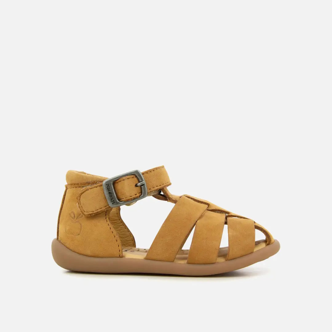 Pom Dapi STAND-UP PAPY CUIR NUBUCK MARRON