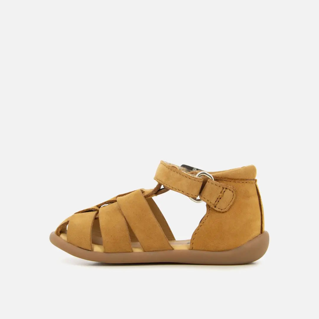 Pom Dapi STAND-UP PAPY CUIR NUBUCK MARRON