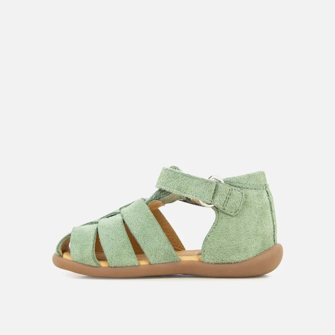 Pom Dapi STAND-UP PAPY CUIR VELOURS VERT